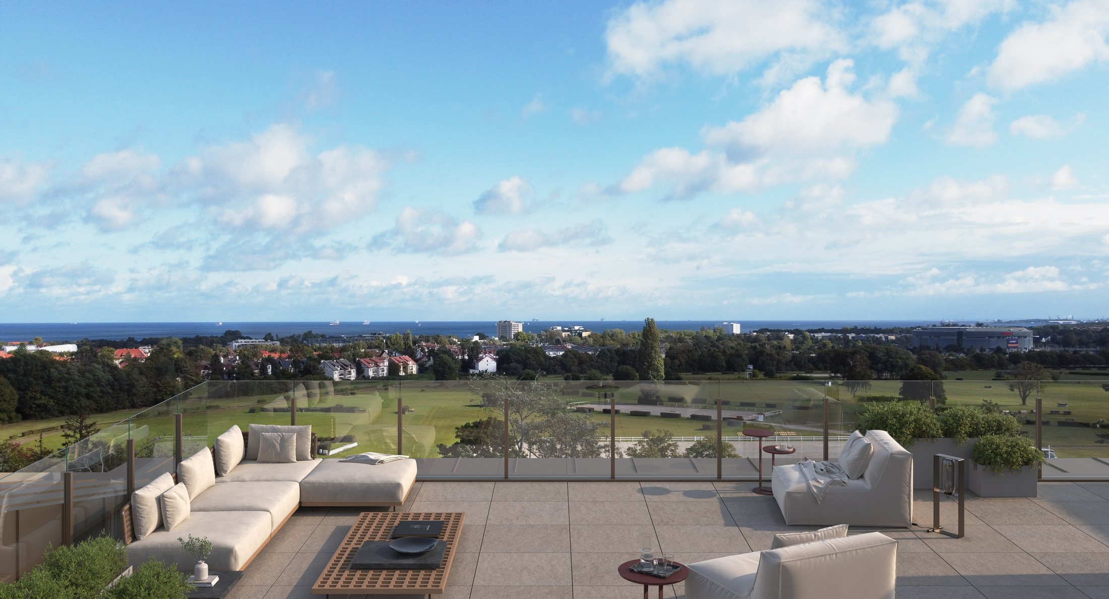 Taras widokowy z panoramą Sopotu i Zatoki